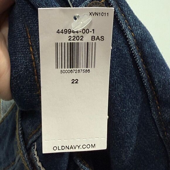Old Navy Mid Rise power slim straight women’s denim jeans size 22 NWT - Picture 7 of 8
